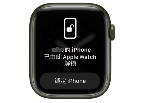 阿合奇苹果手机维修分享用 AppleWatch 解锁配备面容 ID 的 iPhone方法 