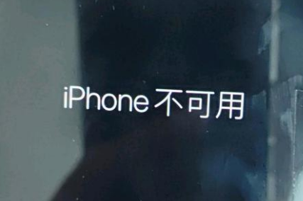 阿合奇苹果服务网点分享锁屏界面显示“iPhone 不可用”如何解决 